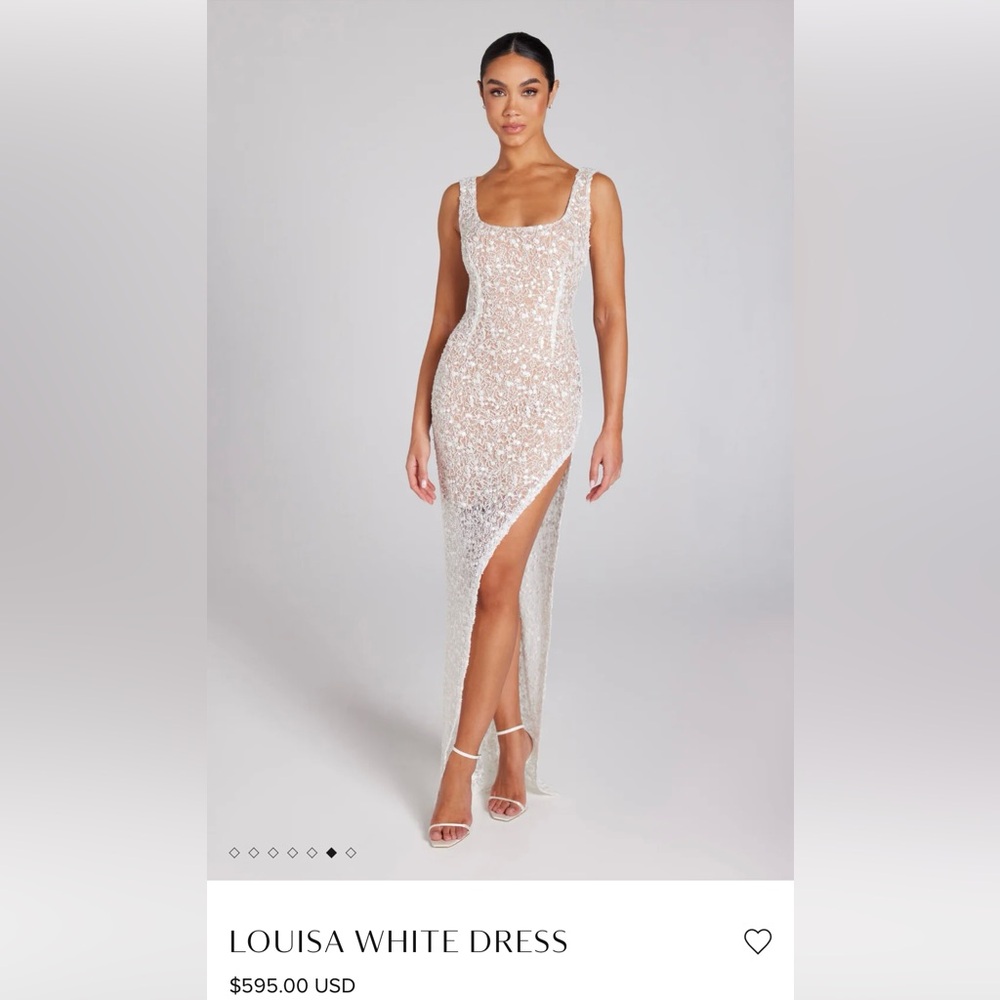 Nadine Merabi Louisa White Dress (XS)